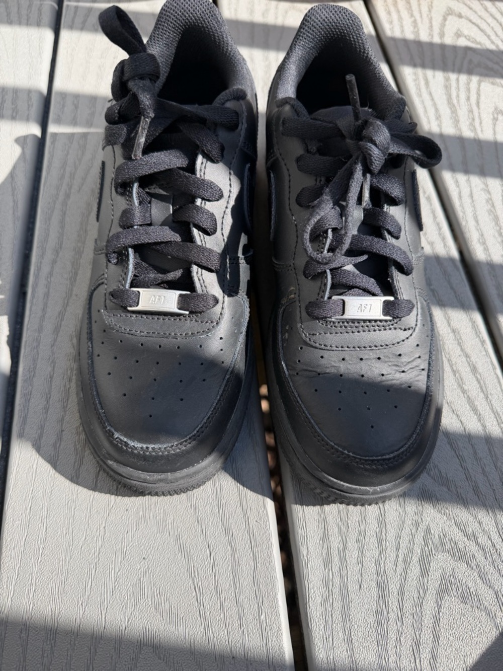 Kids Black Athletic Sneakers with Cushioned Support